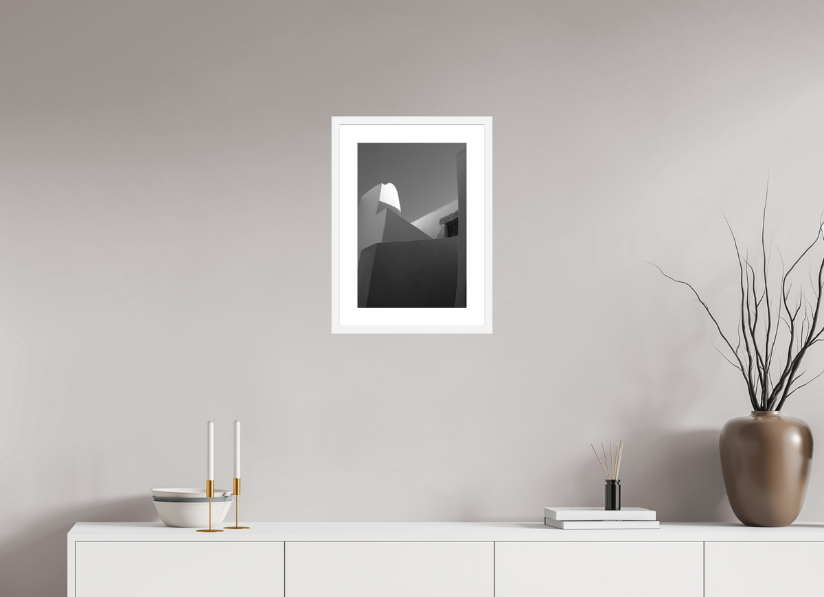 30 x 45 cm, Framed Fine Art Print – White Frame Emborio 7