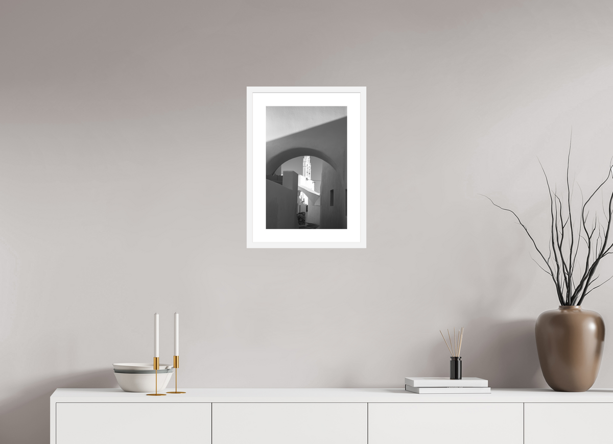 30 x 45 cm, Framed Fine Art Print – Black Frame Emborio 13
