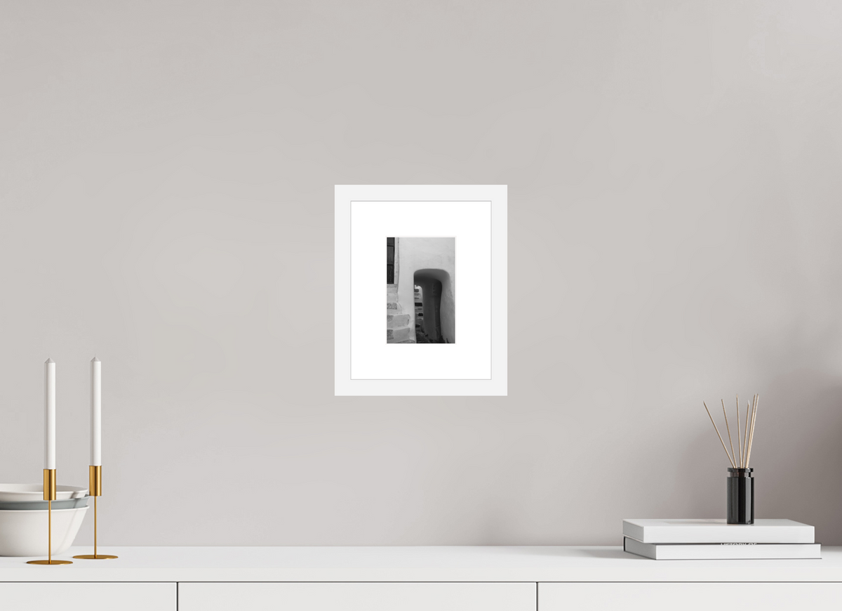 10 x 15 cm, Framed Fine Art Print – White Frame Emborio 5