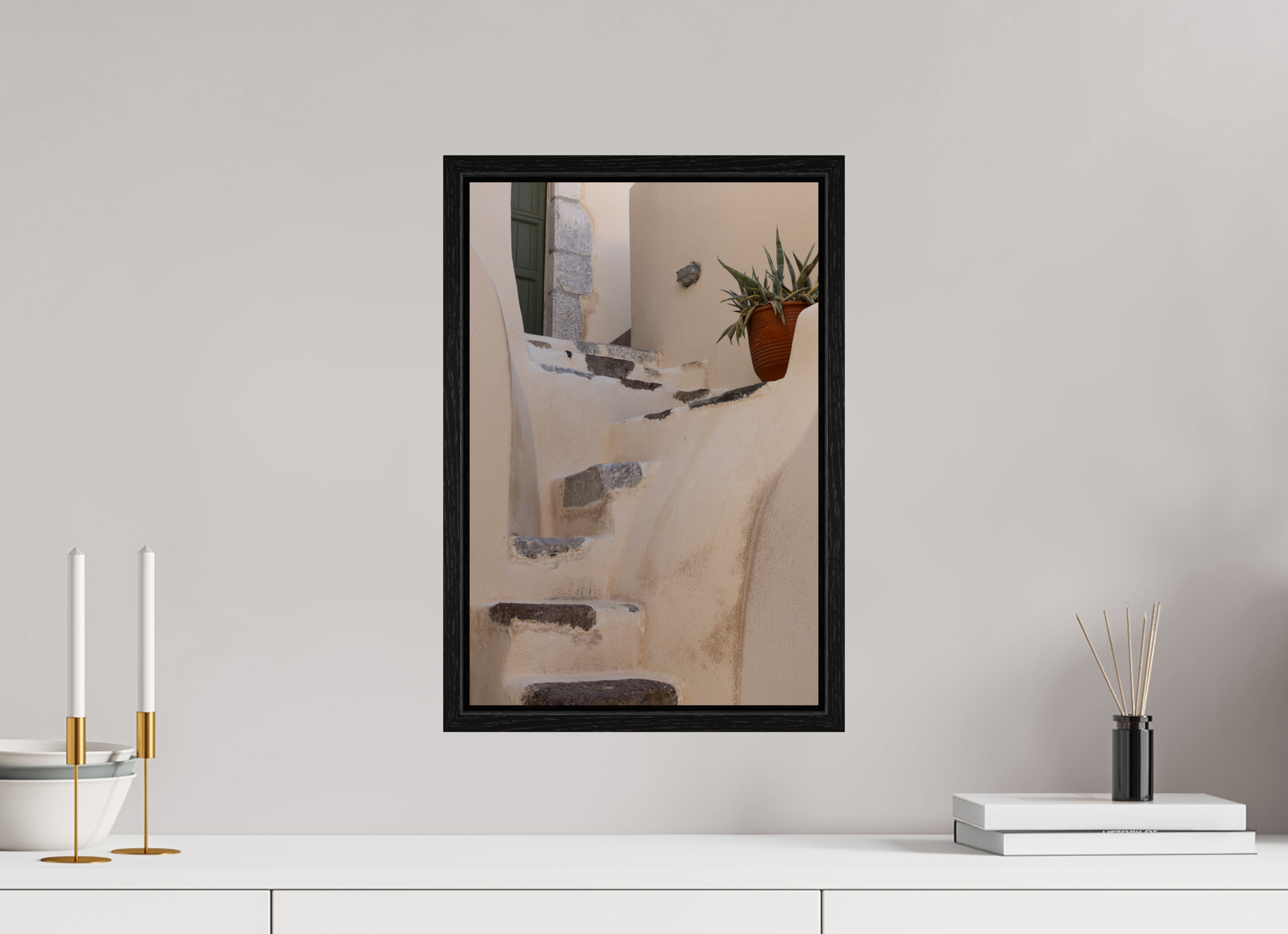 30 x 45 cm, Black Oak Floater Frame The Stairway – Emborio