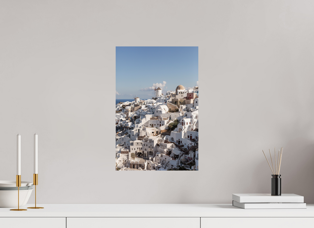 30 x 45 cm, Fine Art Print – Classic Oia Windmills Panorama | Santorini Fine Art Print