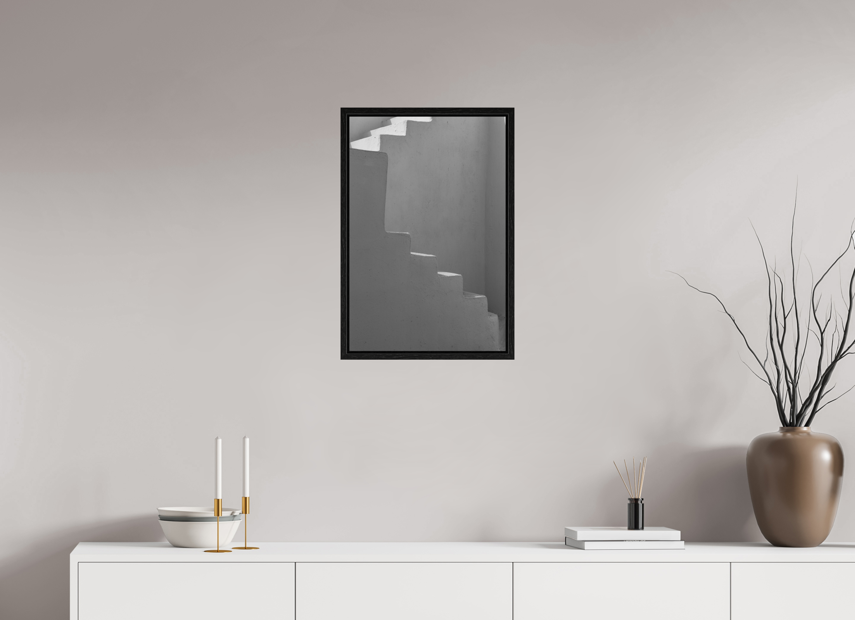 40 x 60 cm, Black Oak Floater Frame Light & Form
