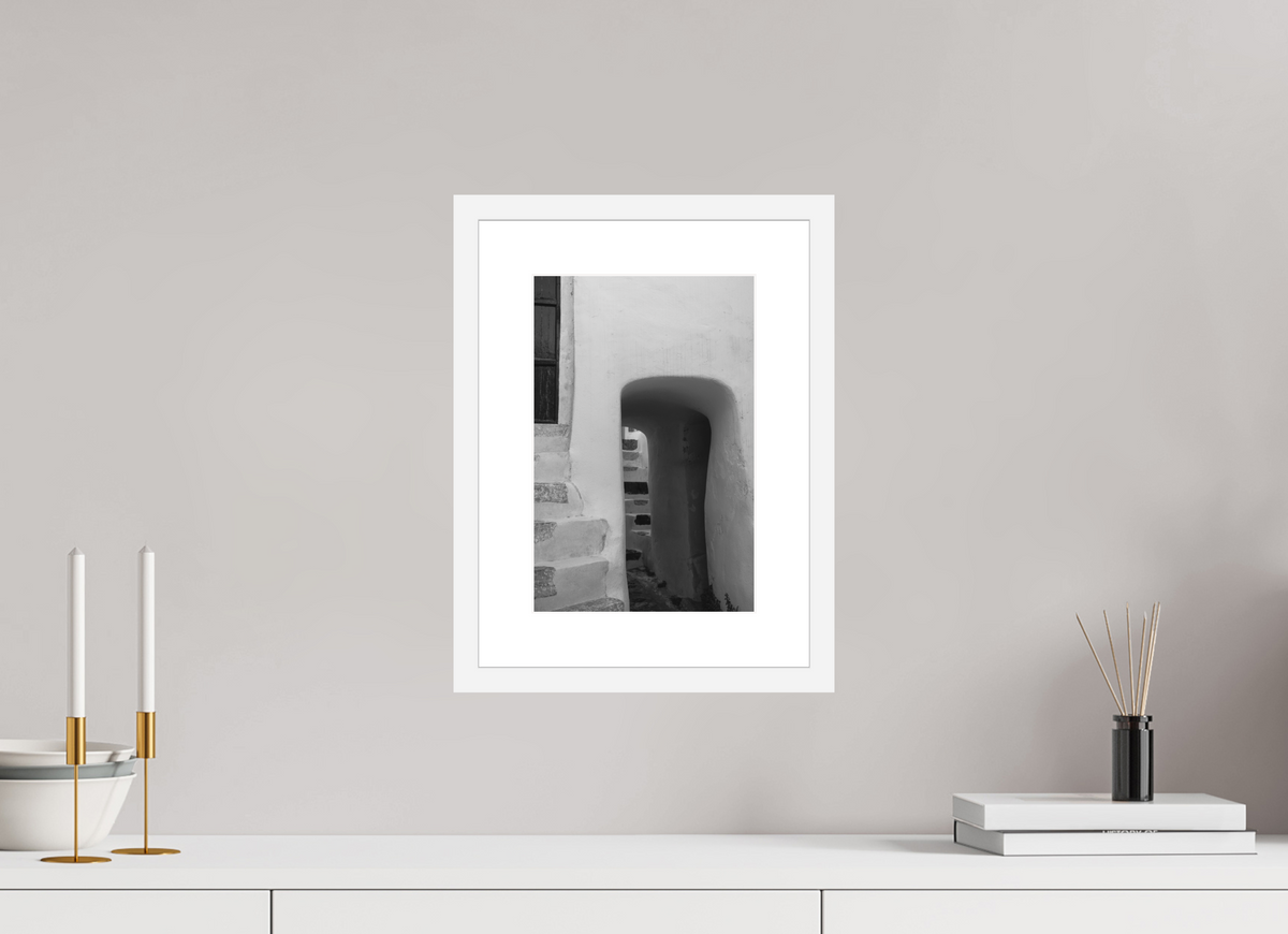 20 x 30 cm, Framed Fine Art Print – White Frame Emborio 5