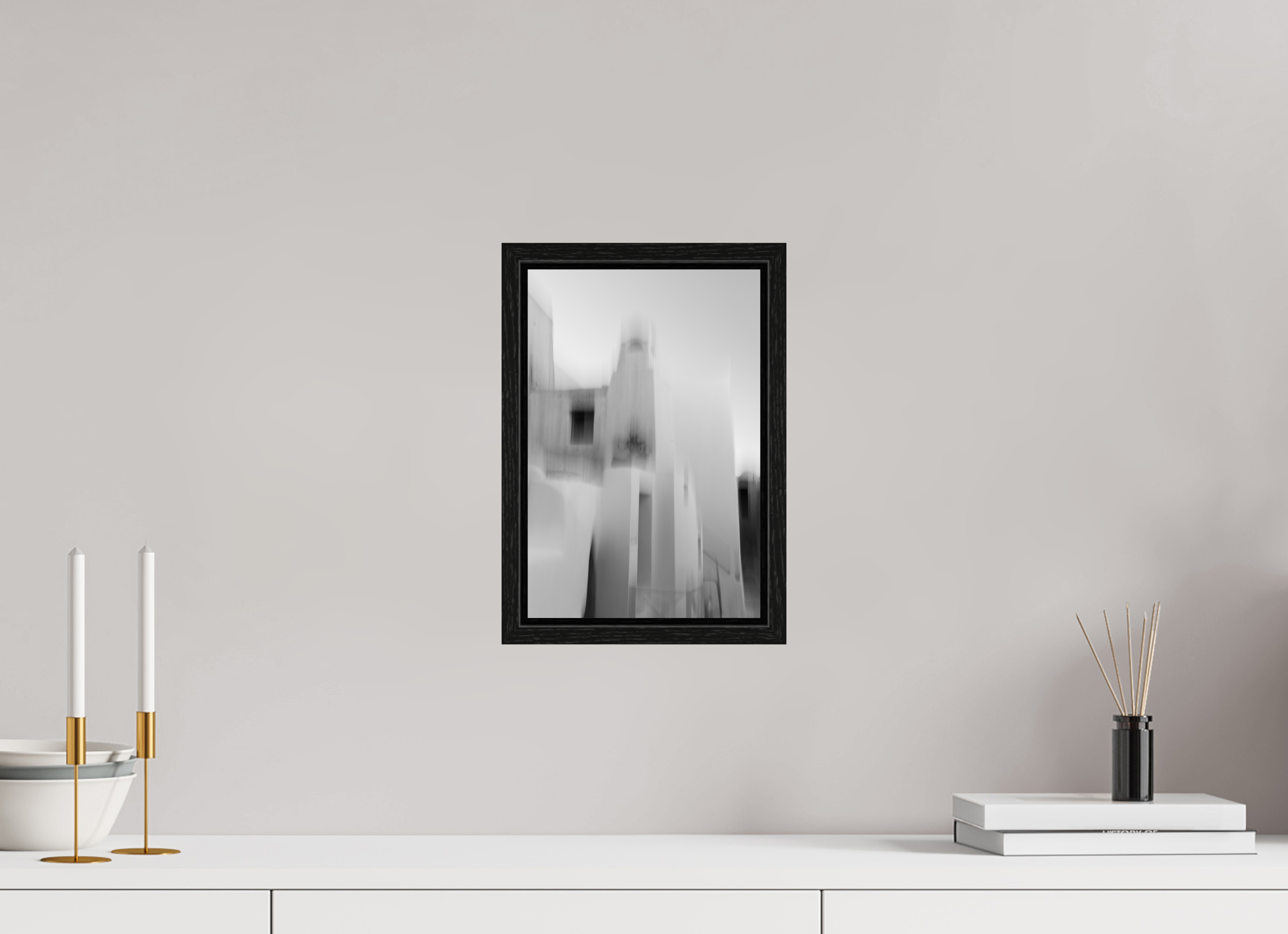 20 x 30 cm, Black Oak Floater Frame Fading Walls, Emborio
