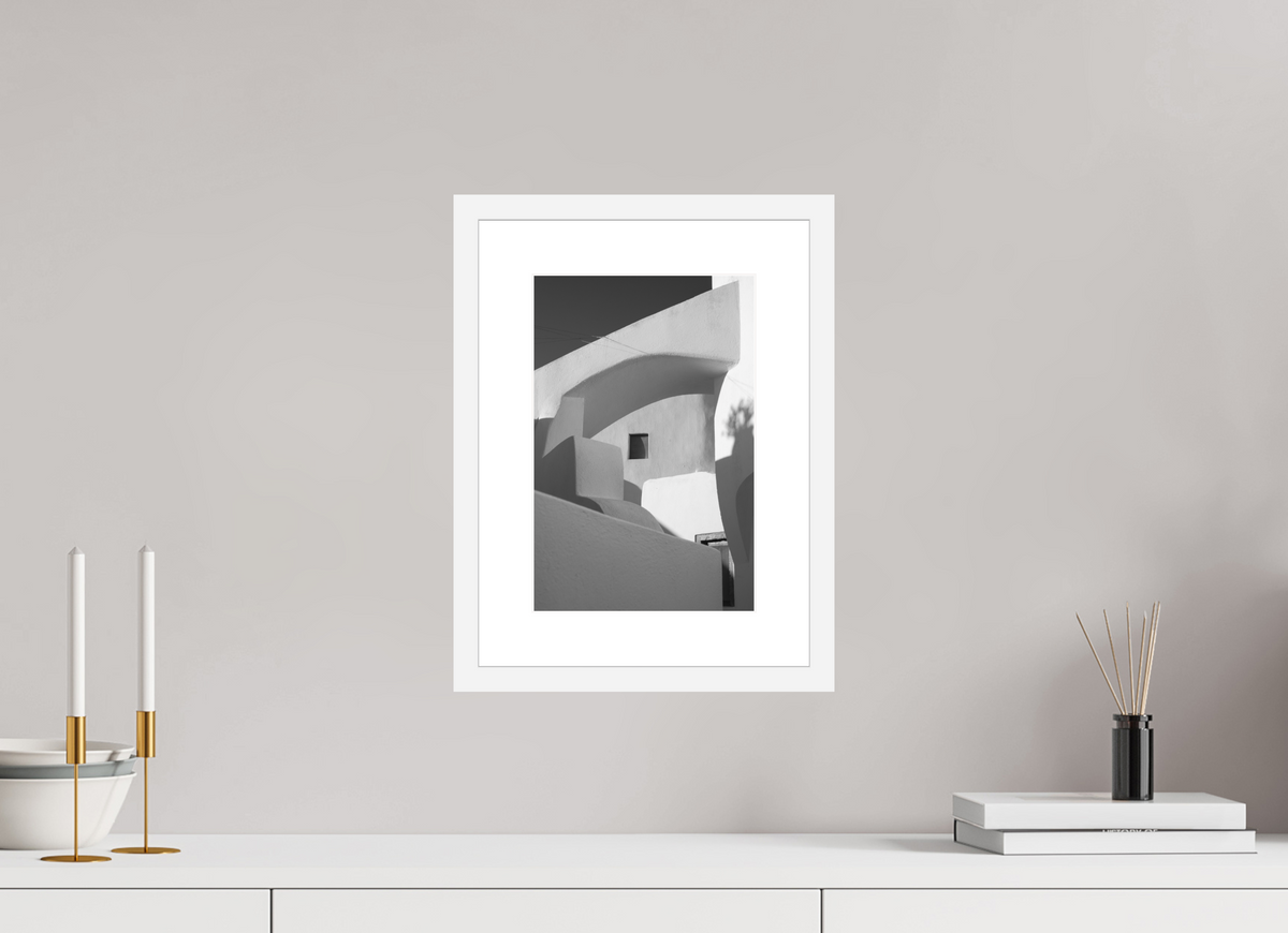 20 x 30 cm, Framed Fine Art Print – White Frame Emborio 11
