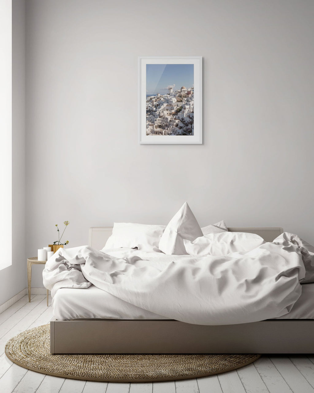 Oia Windmills Panorama | Santorini Fine Art Print