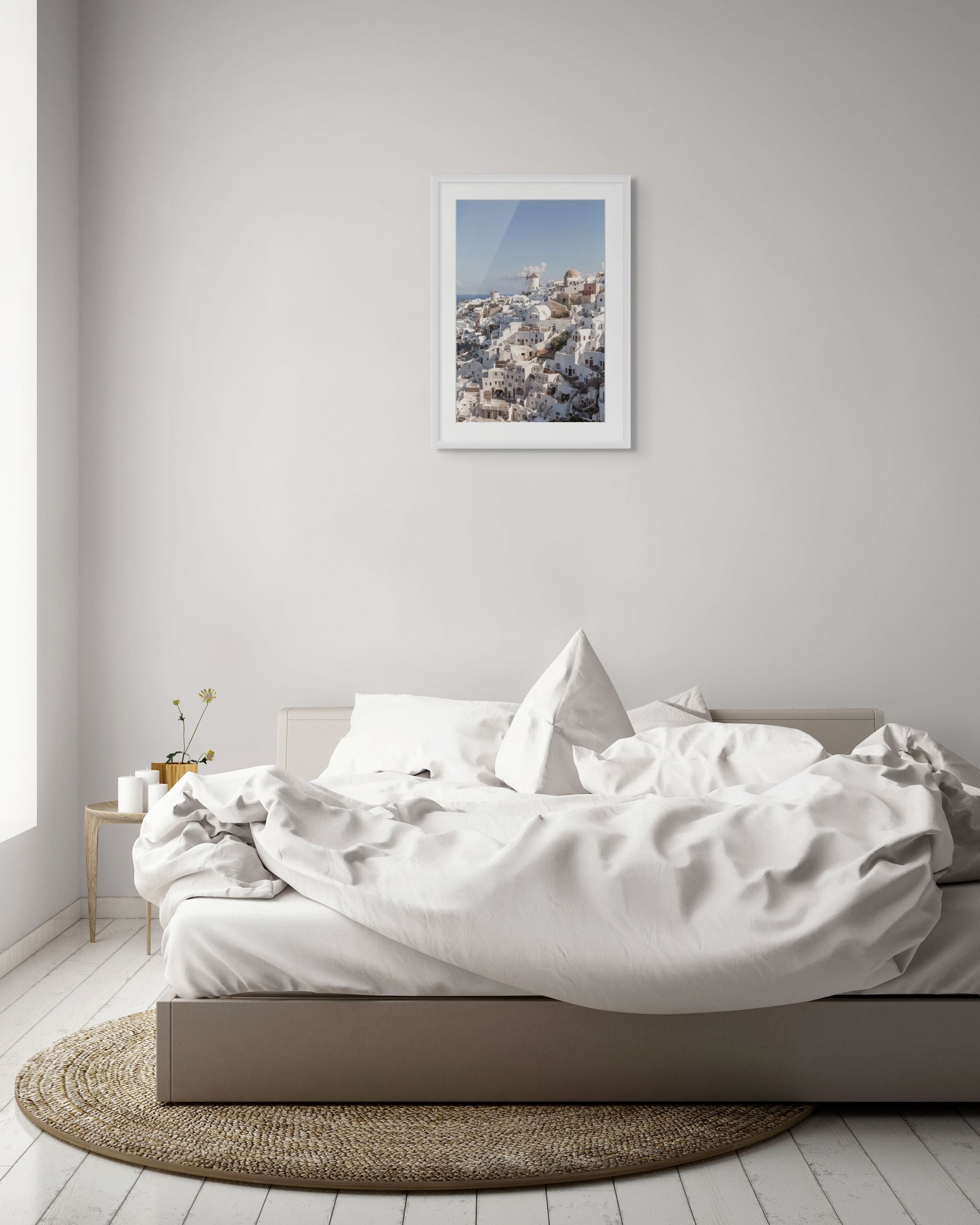Oia Windmills Panorama | Santorini Fine Art Print