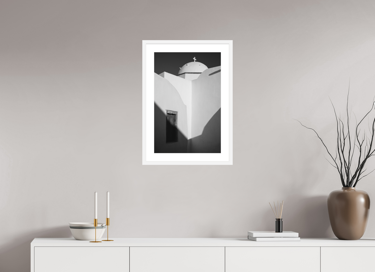 40 x 60 cm, Framed Fine Art Print – White Frame Emborio 14