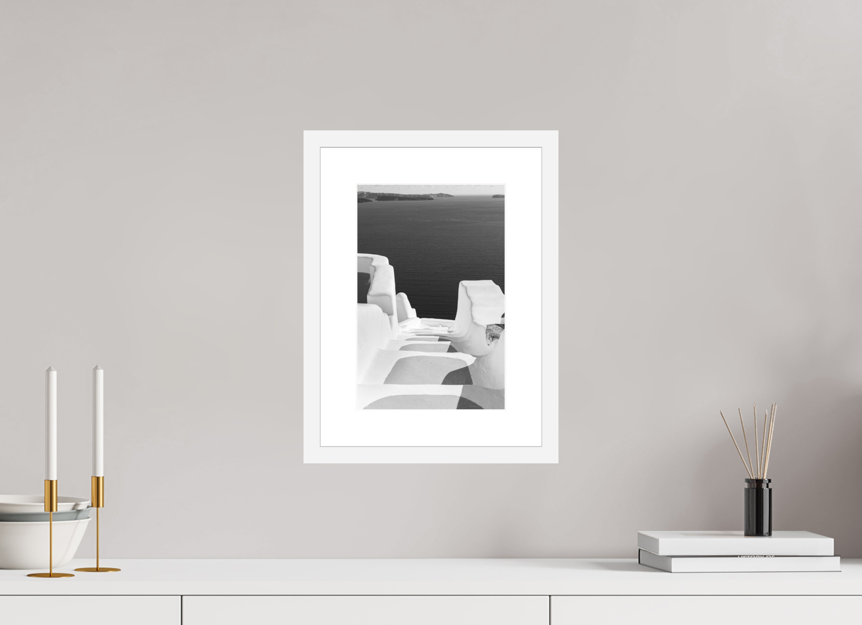 20 x 30 cm, Framed Fine Art Print – Black Frame Descent