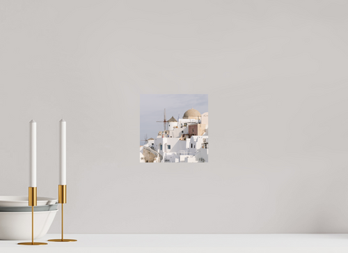 20 x 20 cm, Fine Art Print – Classic Above Oia