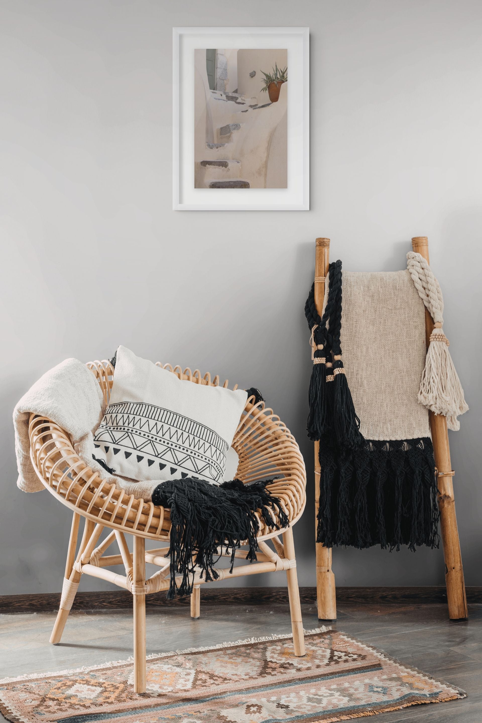 The Stairway | Emborio Santorini Fine Art Print